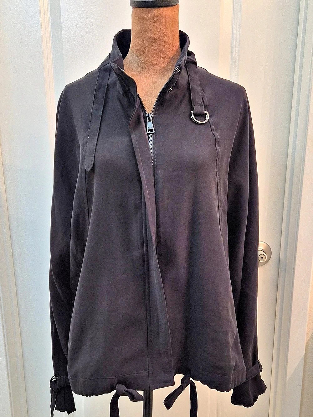 DKNY Black Utility Jacket Size Small Like New